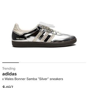 adidas x Wales Bonner Samba "Silver" sneakers